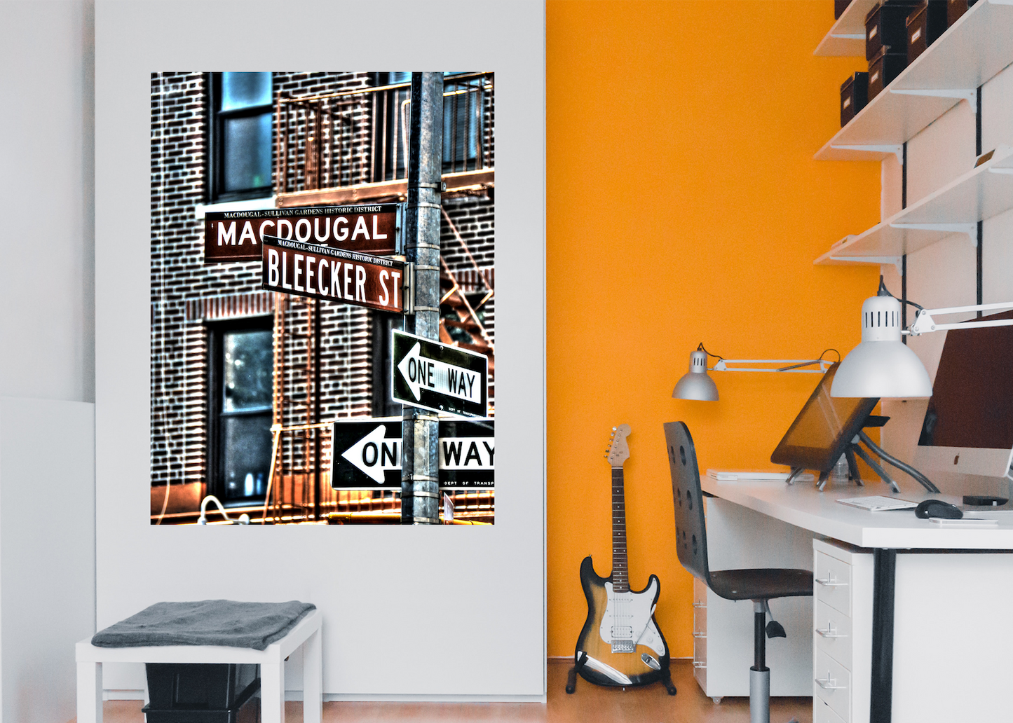 MacDougal Street and Bleaker Street wall art