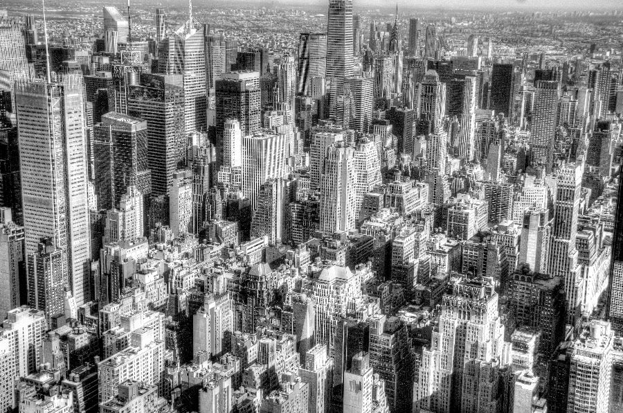 NYC Skyline Black and White