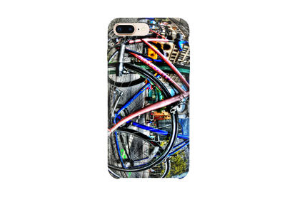 Astor Place Bikes iPhone case by Mike Lindwasser