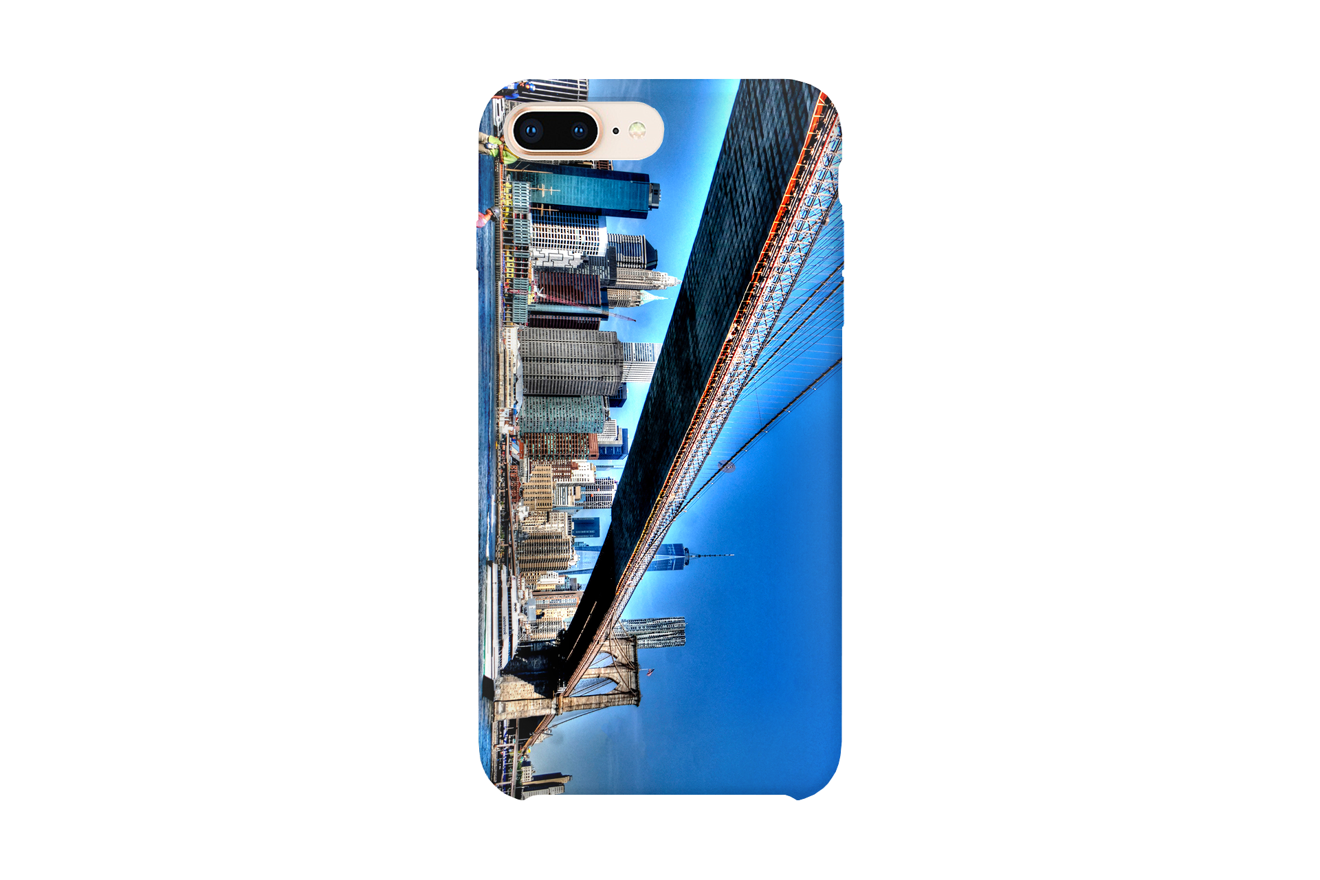 Brooklyn Bridge and NYC Skyline iPhone case by Mike Lindwasser