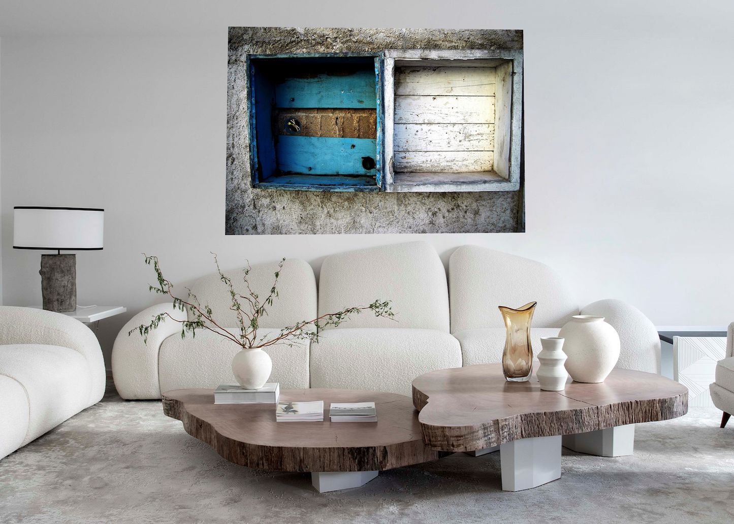 Squares abstract wall art by Mike Lindwasser