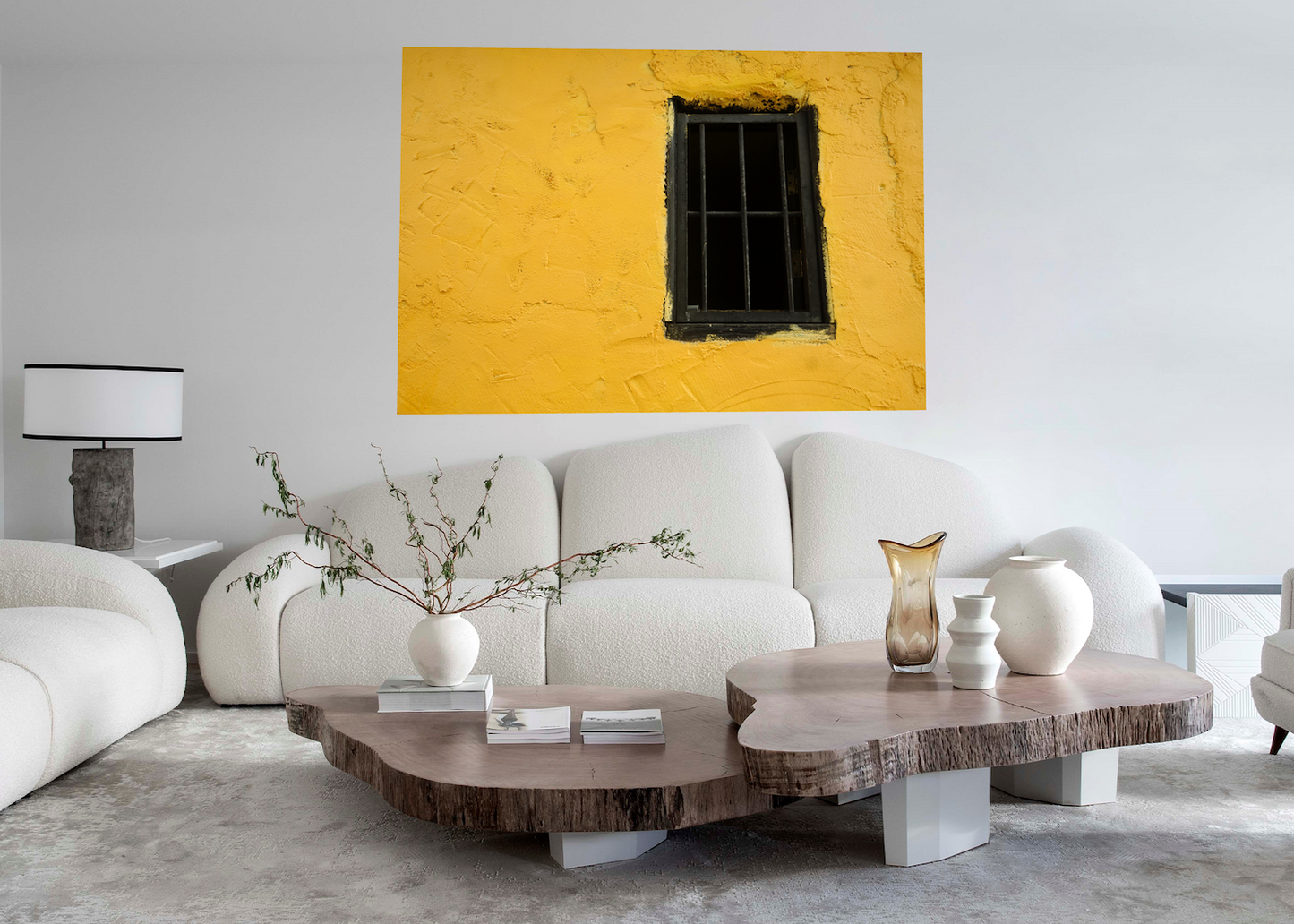 Yellow Window abstract wall art
